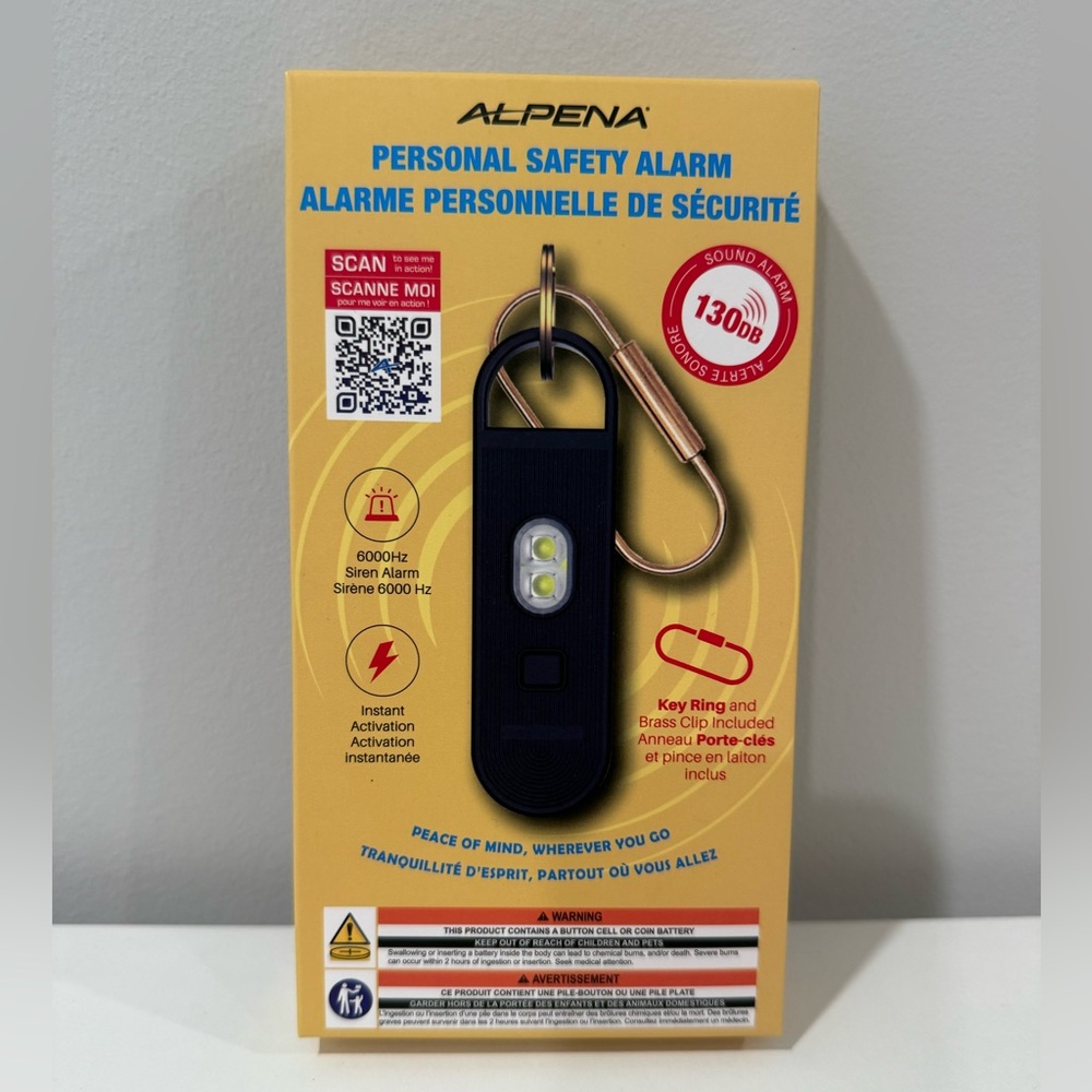 NEW Alpena Personal Safety Alarm with Key Ring
